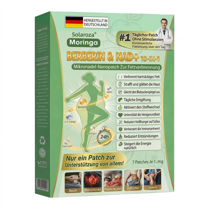 Solaroza® Moringa & Berberin 10-in-1 Nano-Mikronadel-Pflaster
