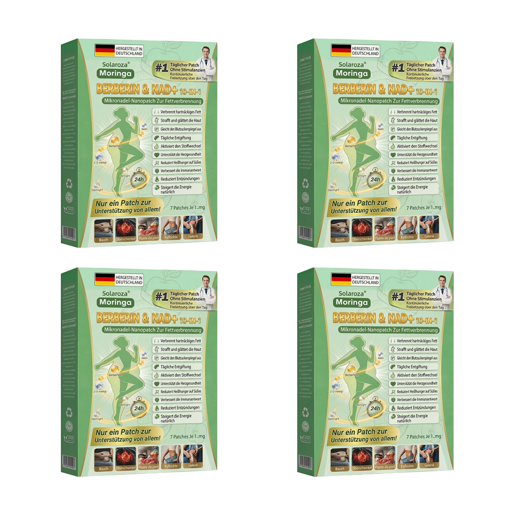 Solaroza® Moringa & Berberin 10-in-1 Nano-Mikronadel-Pflaster