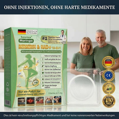 Solaroza® Moringa & Berberin 10-in-1 Nano-Mikronadel-Pflaster